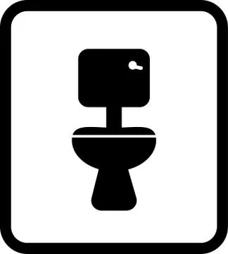 Restroom sign Stock Illustration