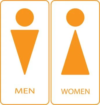 Restroom Sign Stock Illustration