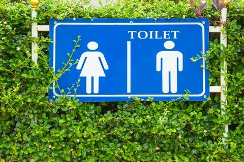 Restroom sign Stock Photos