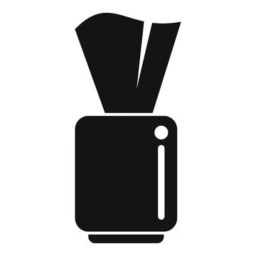 Restroom tissue icon simple vector. Bathroom pack Illustrazione stock