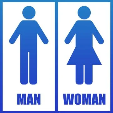 Restrooms sign 4 Stock Illustration
