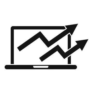 Restructure arrow icon, simple style Stock Illustration