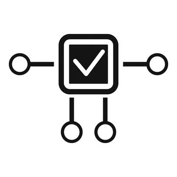 Restructure plan icon, simple style Stock Illustration