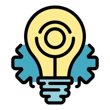 Restructuring idea icon color outline vector Stock Illustration