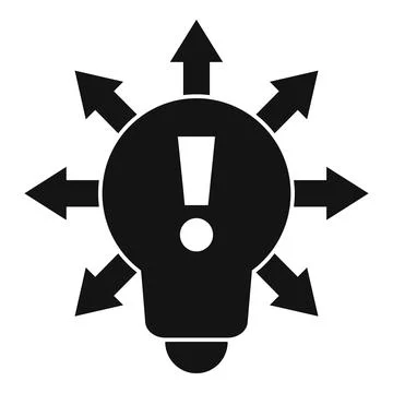 Restructuring idea icon, simple style Stock Illustration