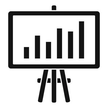Restructuring report icon, simple style Stock Illustration
