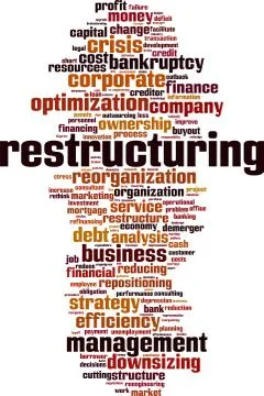 Restructuring word cloud Stock Illustration