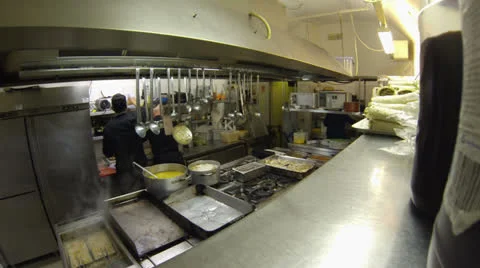Resturant Kitchen TimeLapse 4K Stock Footage 25178496