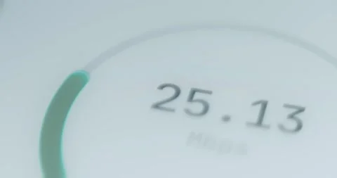 Result of internet speed test, download speed Stock Footage 314458304