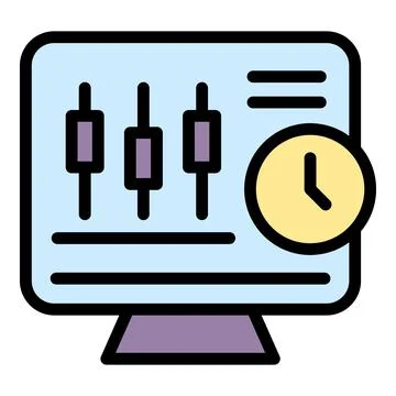 Result money equalizer icon vector flat Stock Illustration