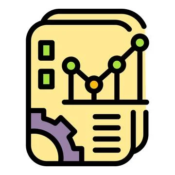 Result money icon vector flat Stock Illustration