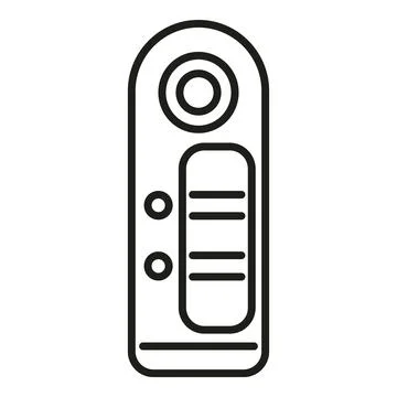 Result test icon outline vector. Sample lab Illustrazione stock