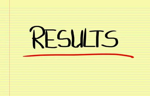 Results Concept Illustrazione stock