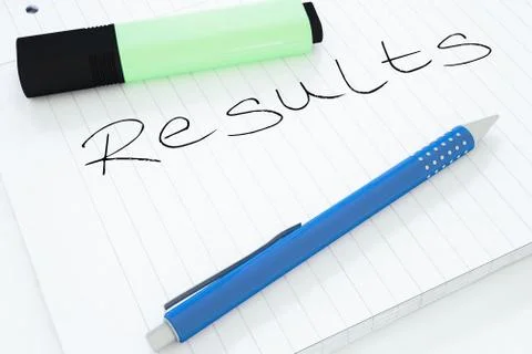 Results Stock Illustration