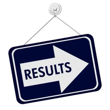 Results sign Stock Illustration