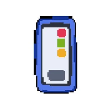Results voting clicker pixel art vector illustration Stock Illustration