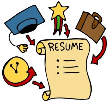 Resume categories Stock Illustration