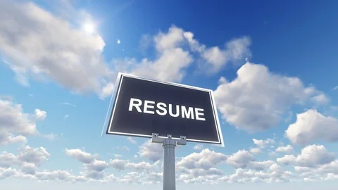 Resume Concept Video stock 95667408