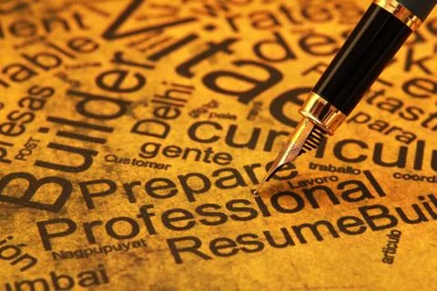 Resume concept Stock Photos