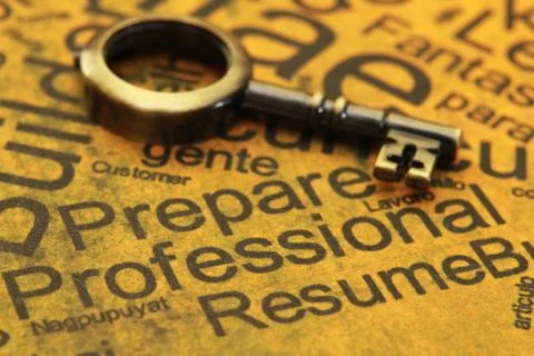 Resume concept Stock Photos