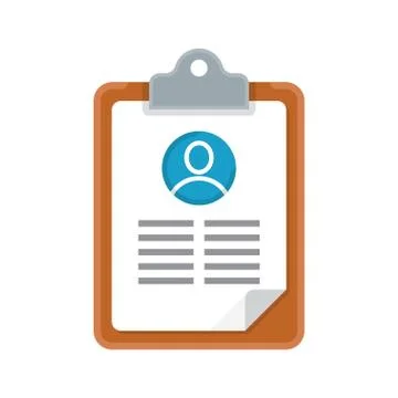 Resume cv icon. Stock Illustration