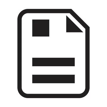 Resume document icon vector data and information for business data and finance 스톡 일러스트