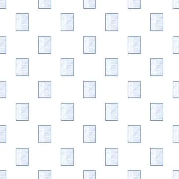 Resume documents creating a seamless pattern background Stock Illustration