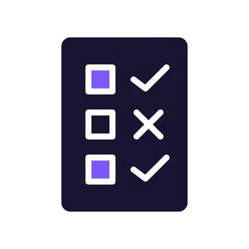 Resume icon solid purple black business symbol illustration. イラスト素材