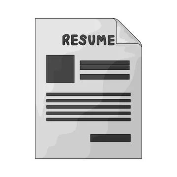 Resume illustration Stock Illustration