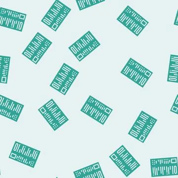 Resume paper document glyph seamless pattern Stock Illustration