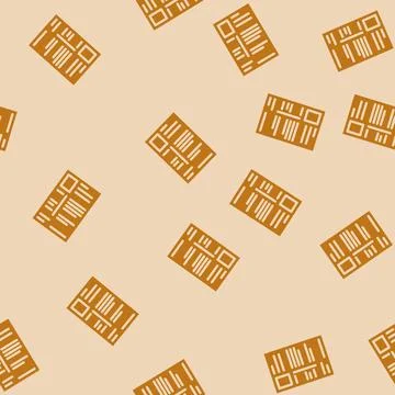 Resume paper document glyph vector seamless pattern Stock Illustration