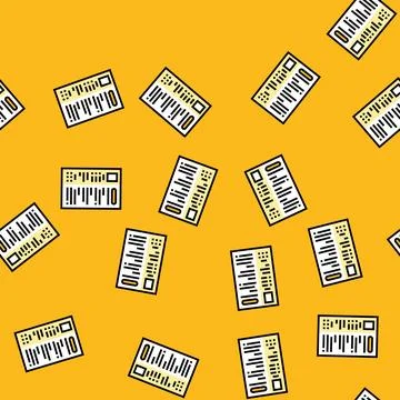 Resume paper document vector seamless pattern Stock Illustration