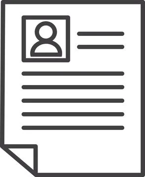 Resume Personal Profile Stock Illustration