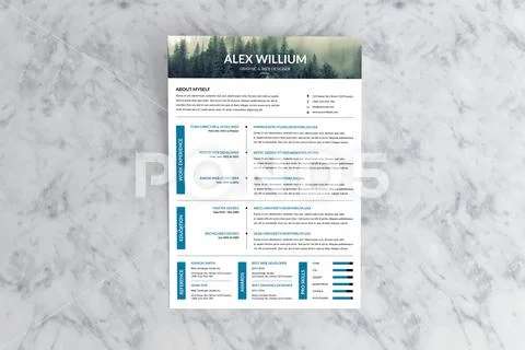 Resume PSD Template