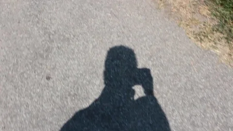Resume shadow of walking man Video stock 76165557