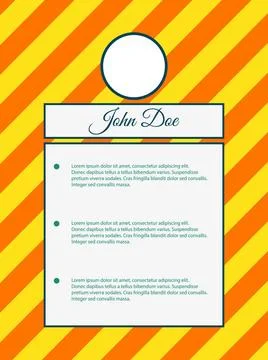 Resume template. Vector Resume template. Graphic layout. Vector illustrati... Stock Photos