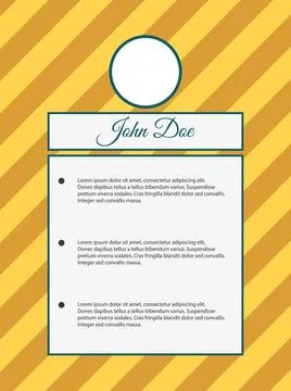 Resume template. Vector Resume template. Graphic layout. Vector illustrati... Stock Photos