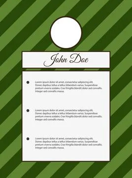 Resume template. Vector Resume template. Graphic layout. Vector illustrati... Stock Photos