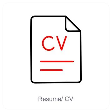 Resume/CV Stock Illustration