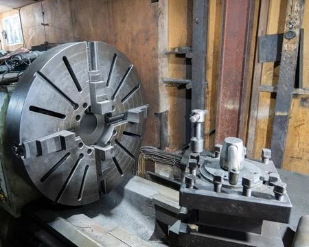 Resurfacing engine block Stock Photos