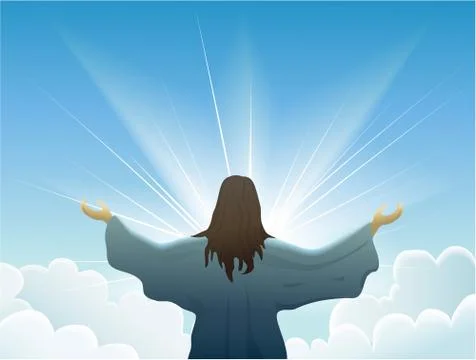 Resurrected Jesus Christ Stock Illustration