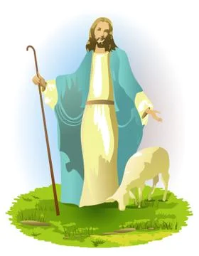 Resurrected Jesus Christ Stock Illustration