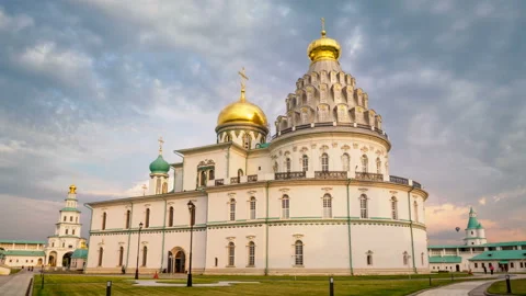 The Resurrection Cathedral of The New Jerusalem Monastery. Stock Footage 142087904