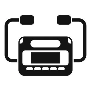 Resuscitation defibrillator icon simple vector. First aid help Ilustração Stock