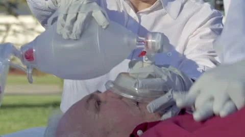 Resuscitation MCU Stock Footage 22793291