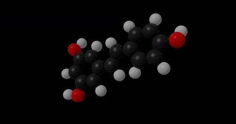 Resveratrol, organic molecule Stock Footage 85233465