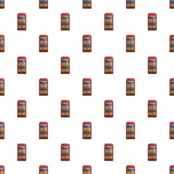 Retail beverage cooler vending machine pattern background 스톡 일러스트