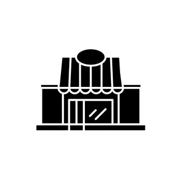 Retail black icon, vector sign on isolated background. Retail concept symbol Stock Illustration