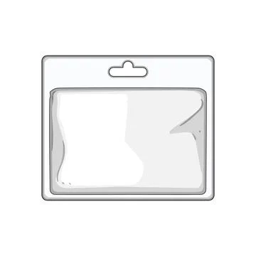Retail blister packaging with blank space for product display Illustrazione stock