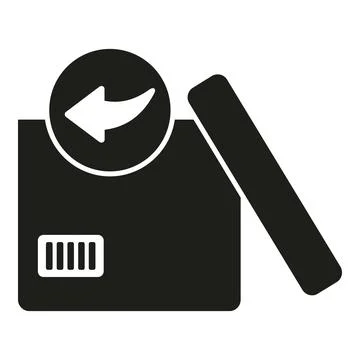 Retail box icon simple vector. Parcel product Illustration
